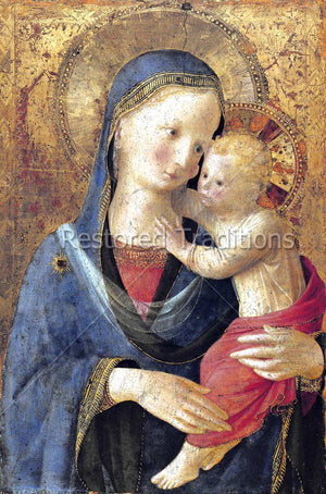 Blessed Mother holding baby Jesus