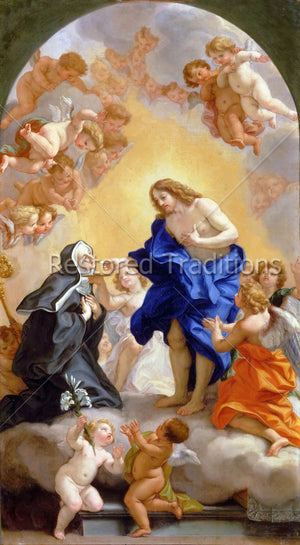 Jesus giving Communion to nun