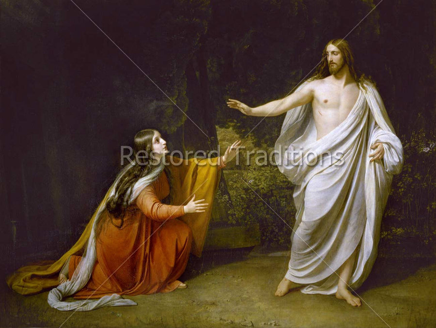 the Savior telling Mary not to touch him