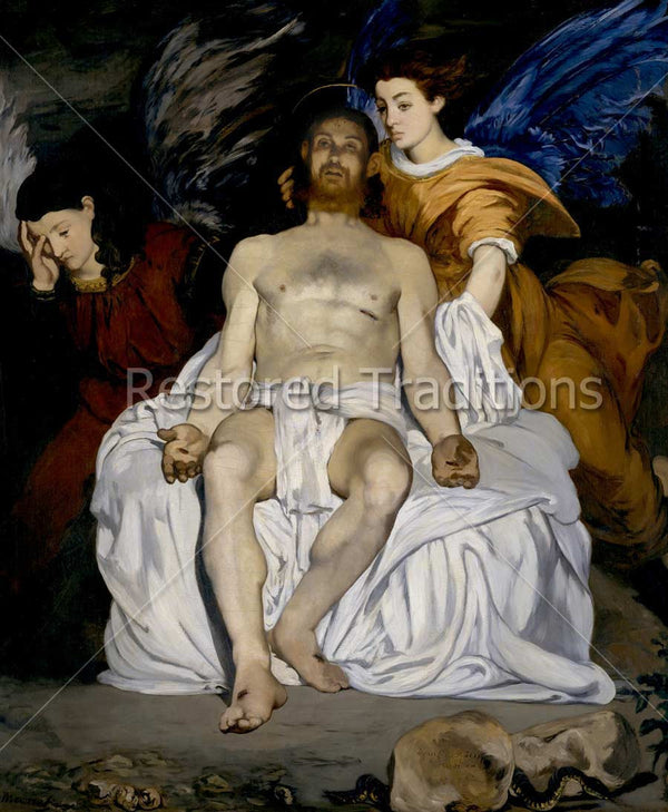 Manet-Dead-Christ-Mourned-by-