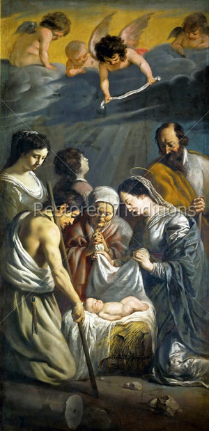 Praying Over the the Infant in the Manger