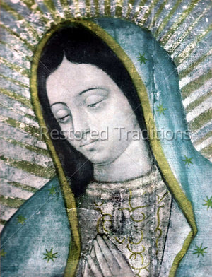 Face of the Mexican Virgin Mary