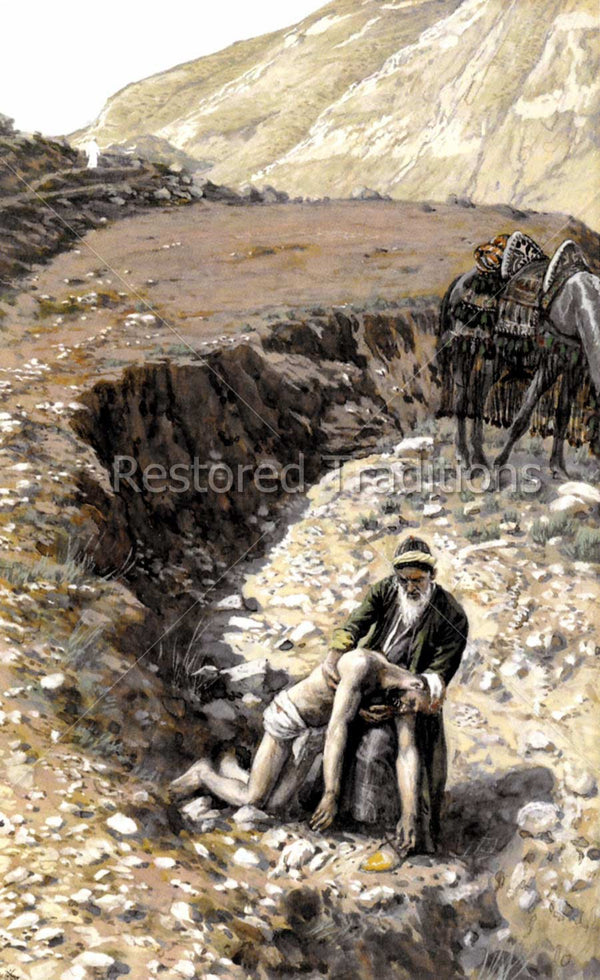 The Good Samaritan Tissot High Resolution Stock Art Restored