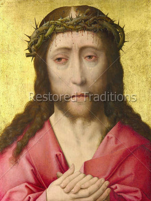 Jesus Wearing Crown of Thorns