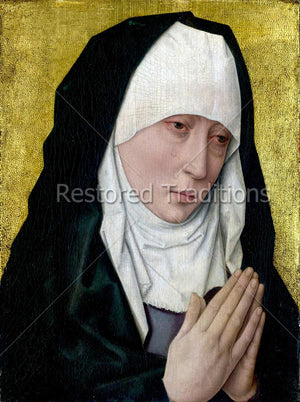 Sorrowful Virgin With Folded Hands