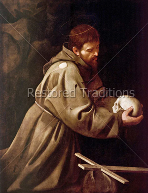 St. Francis in Meditation: A Glimpse into Divine Contemplation