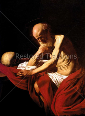 St. Jerome in Meditation by Caravaggio