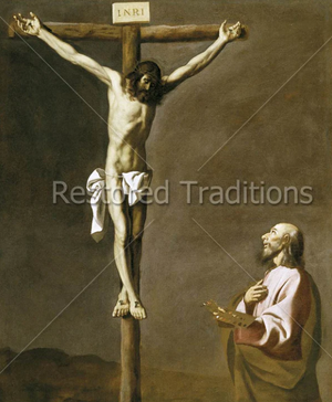 Zurbarán's St. Luke before the Crucifix: A Profound Spiritual Encounter