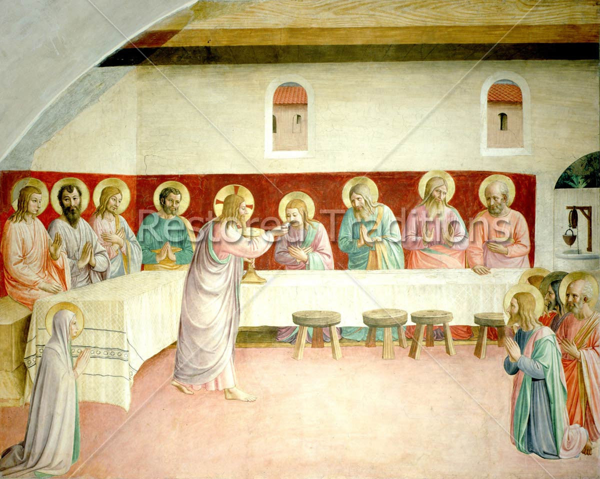 Communion of the Apostles – Angelico, restored fine-art print