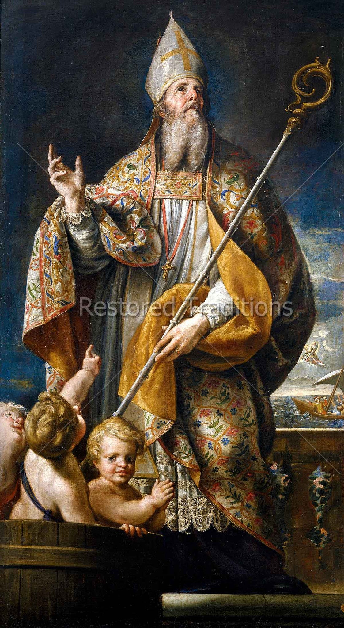 St. Nicholas of Bari, restored fine-art print