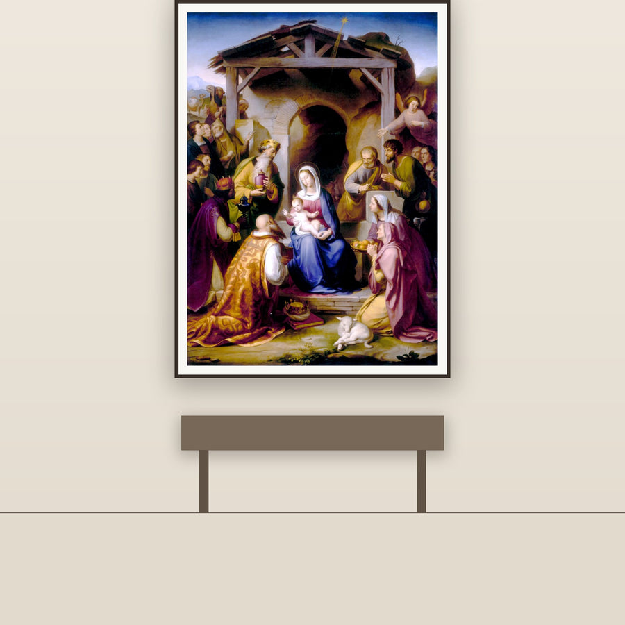 Adoration of the Magi – Rohden, restored fine-art print