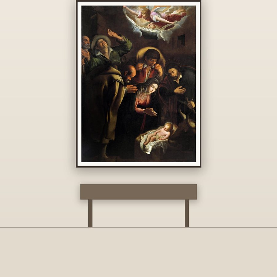 Adoration of the Shepherds – Lanchares, restored fine-art print