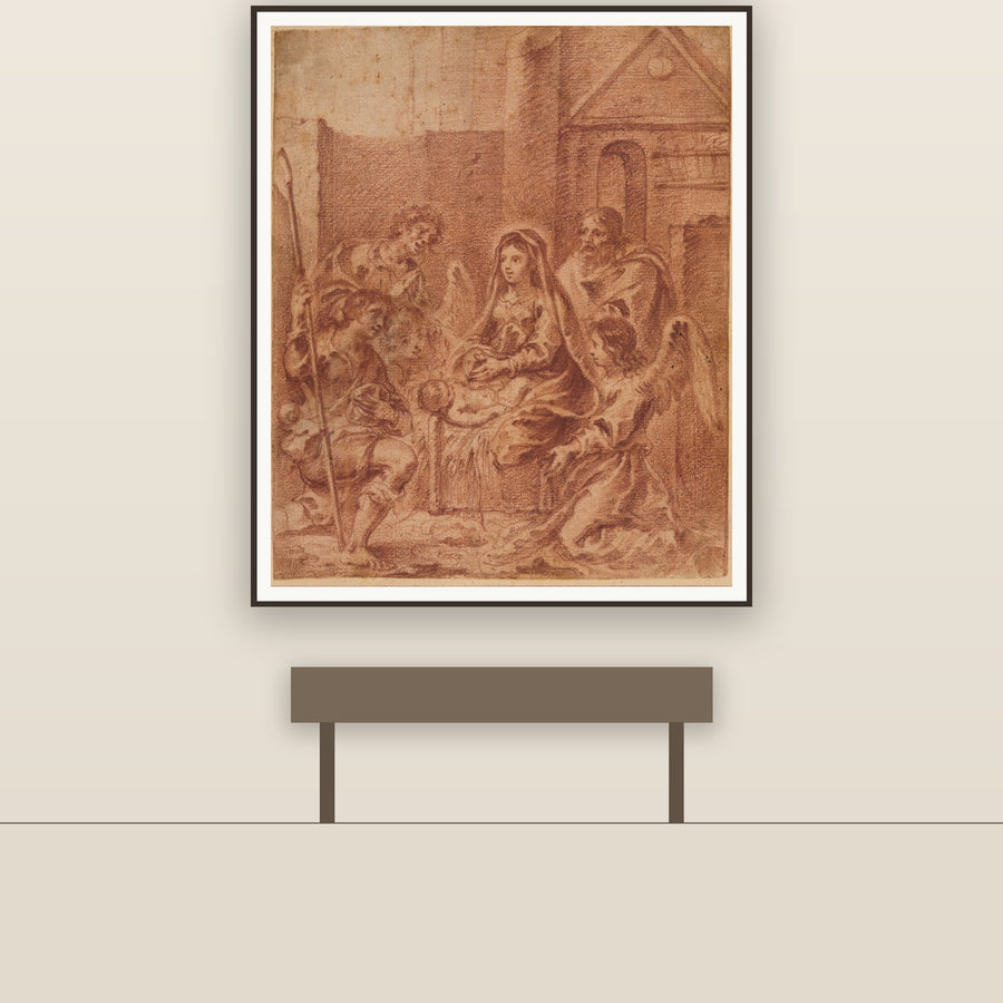 Adoration of the Shepherds – Maino, restored fine-art print