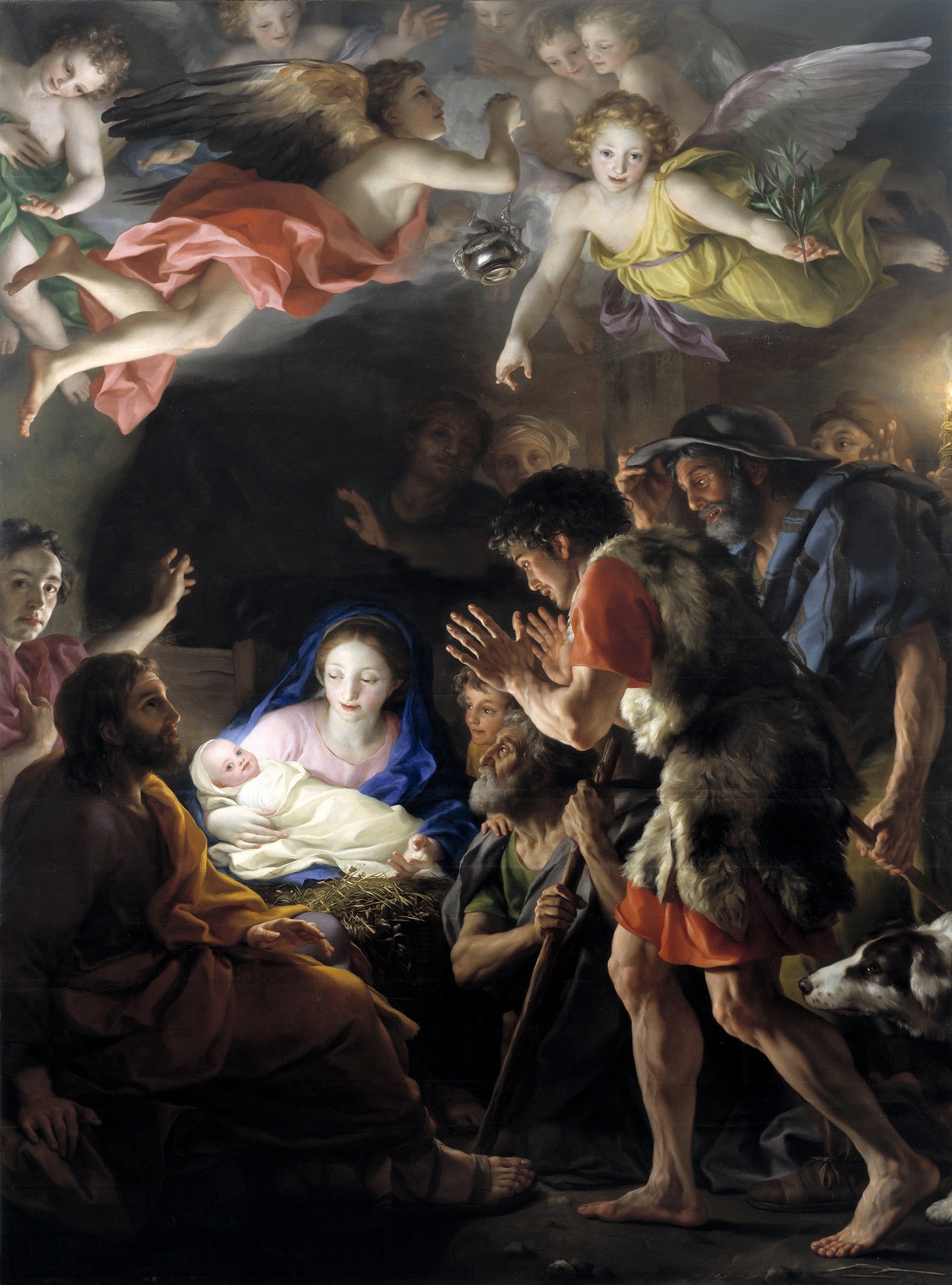 Adoration of the Shepherds – Mengs, restored fine-art print