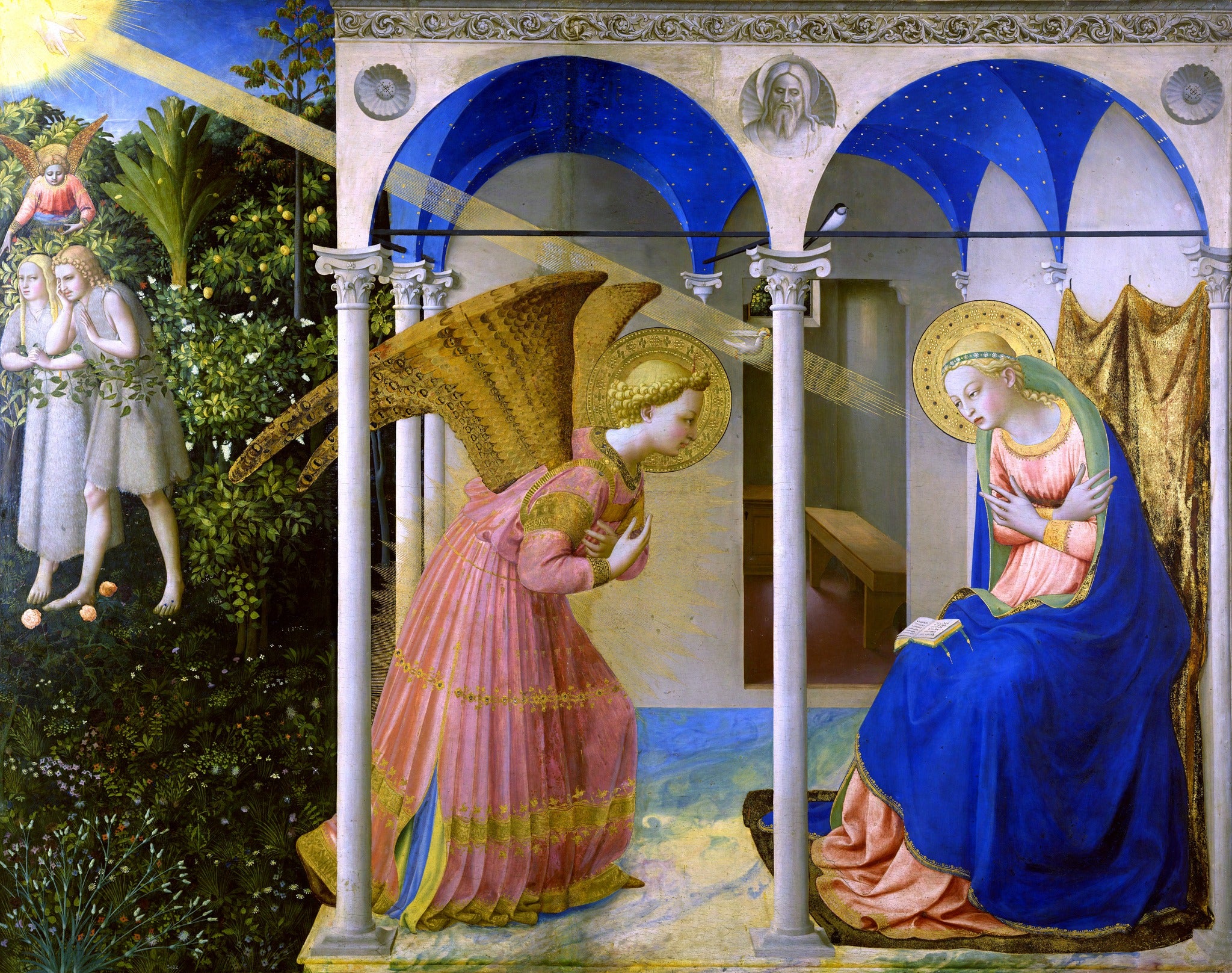 Annunciation – Angelico, restored fine-art print