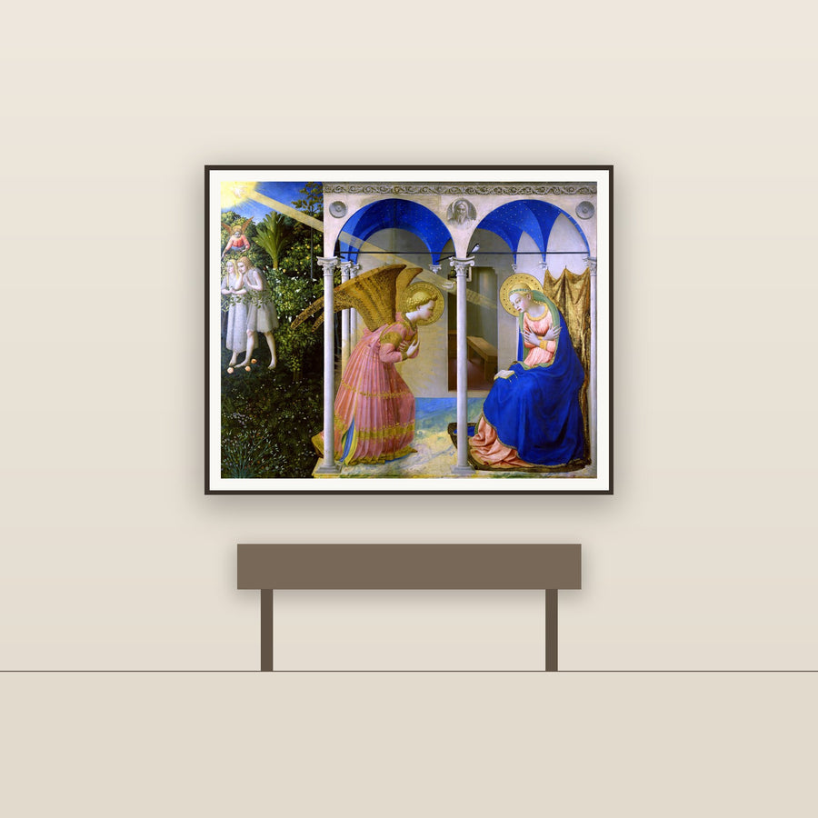 Annunciation – Angelico, restored fine-art print
