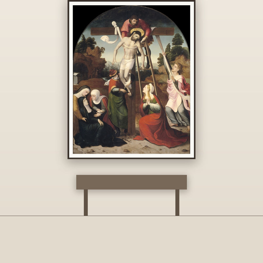 Descent From the Cross – Correa, restored fine-art print
