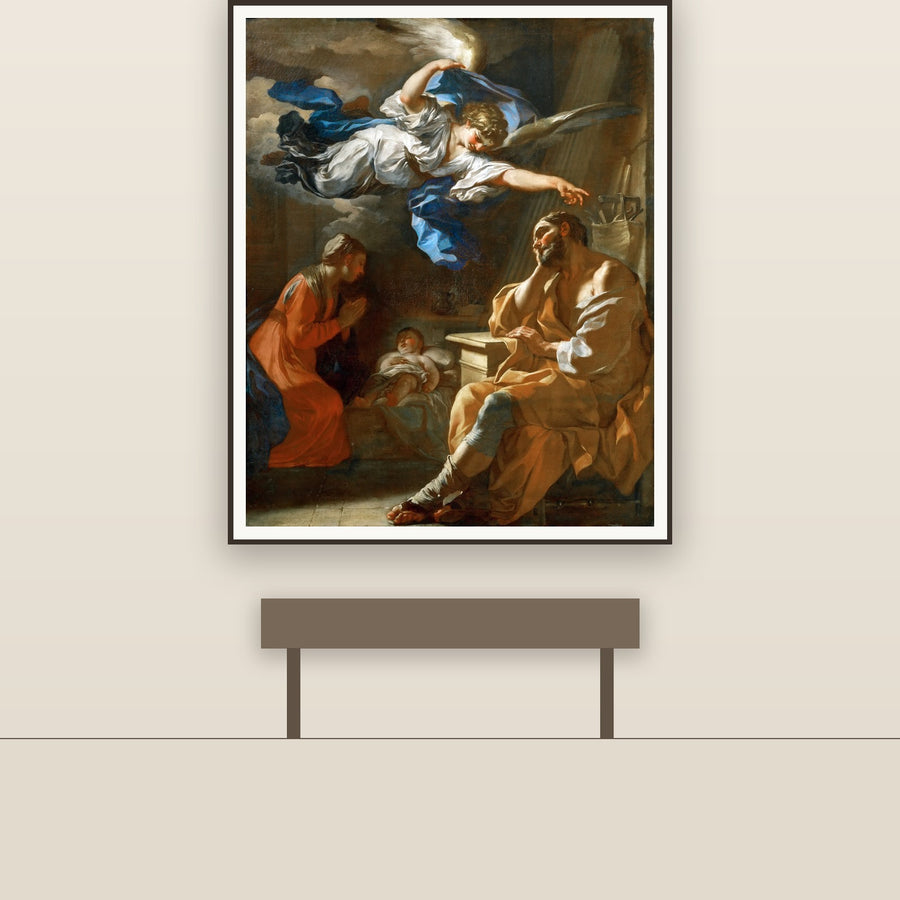 Dream of Saint Joseph – Solimena, restored fine-art print