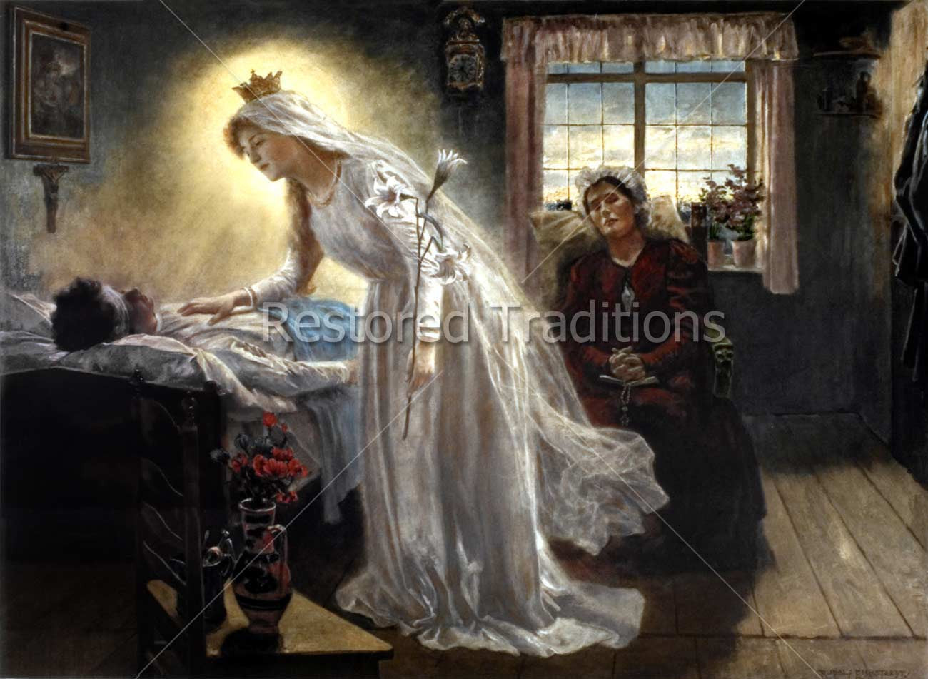 Virgin Mary Healing a Wounded Man – Eichstaedt, restored fine-art print