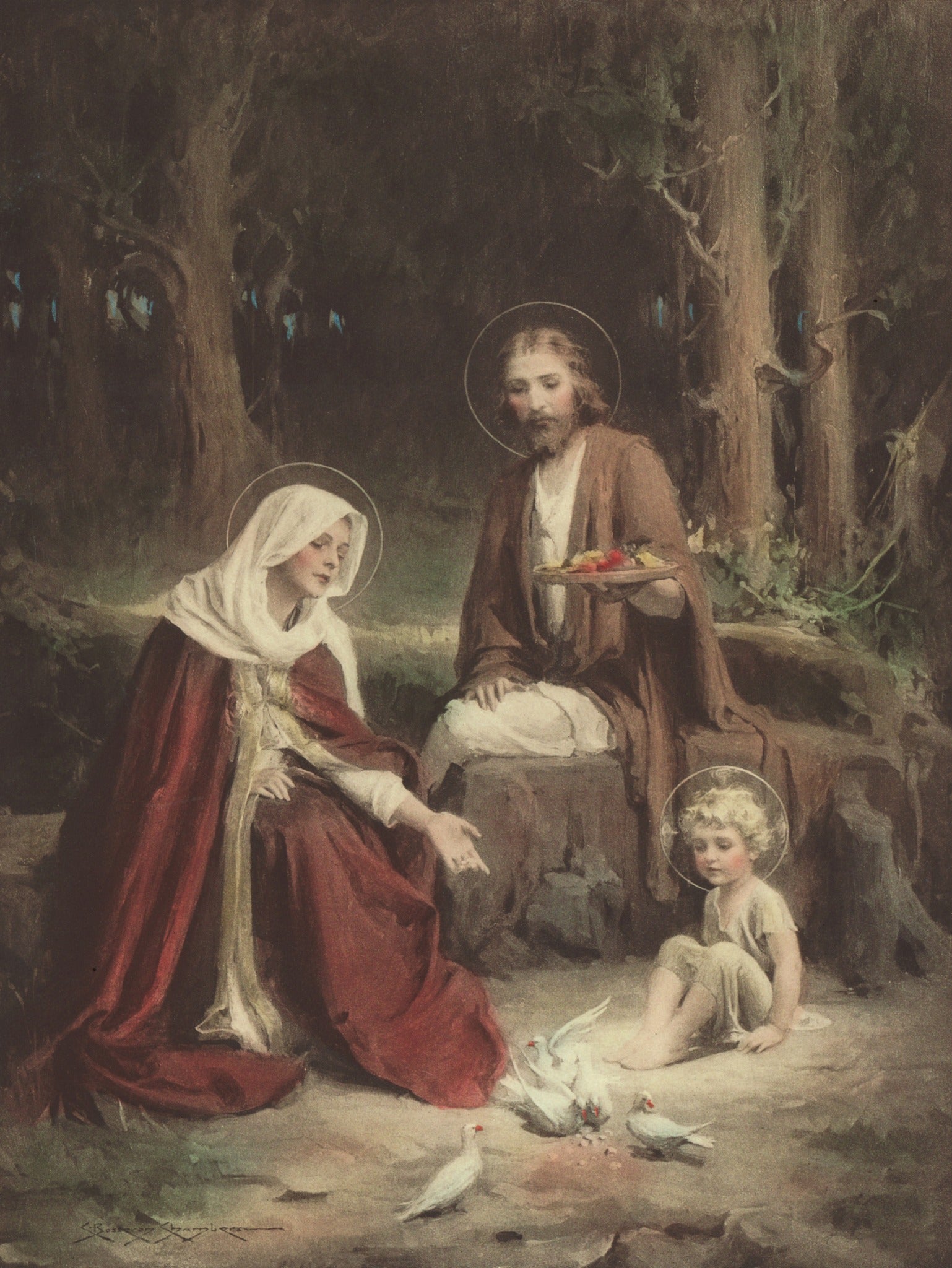 Holy Family – Chambers, restored fine-art print