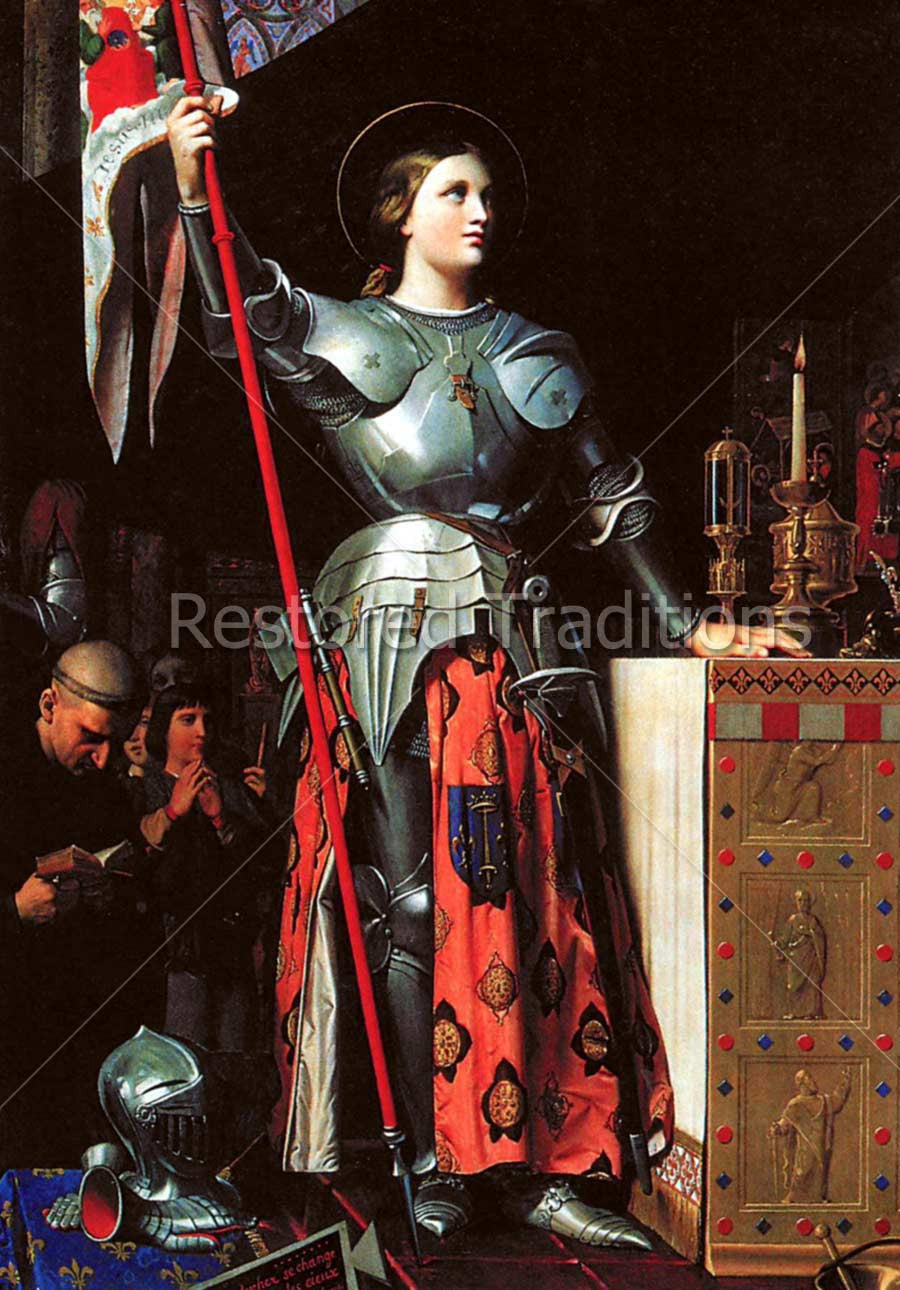 St. Joan of Arc – Ingres, restored fine-art print