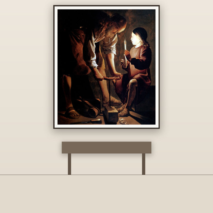 Jesus in the Carpenter's Shop – La Tour, restored fine-art print
