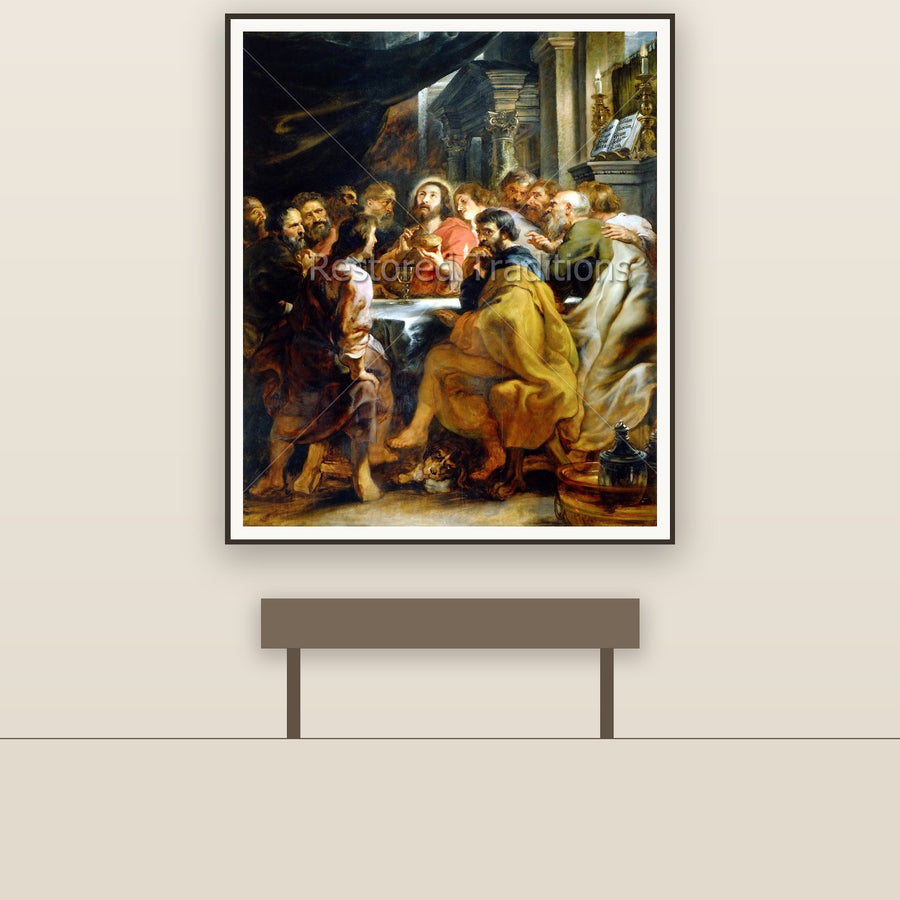 Last Supper – Rubens, restored fine-art print