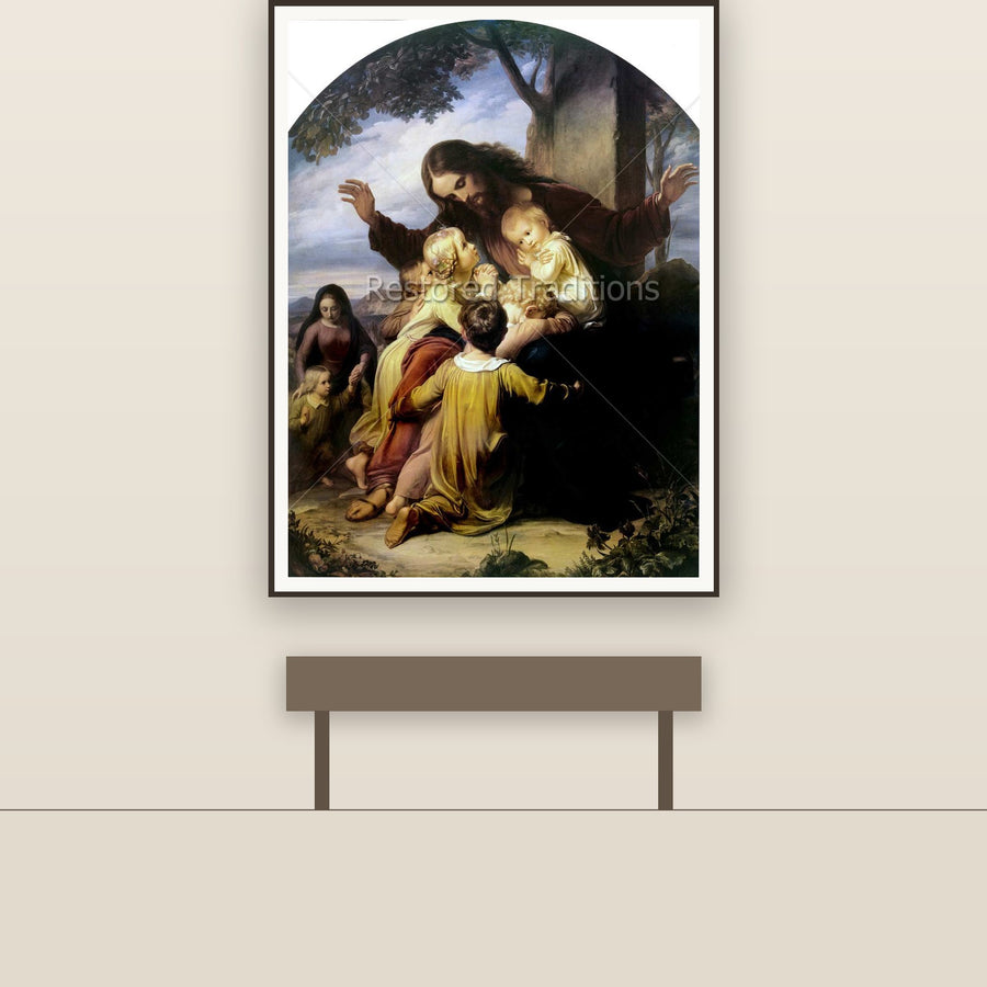 Let the Children Come Unto Me – Vogelstein, restored fine-art print