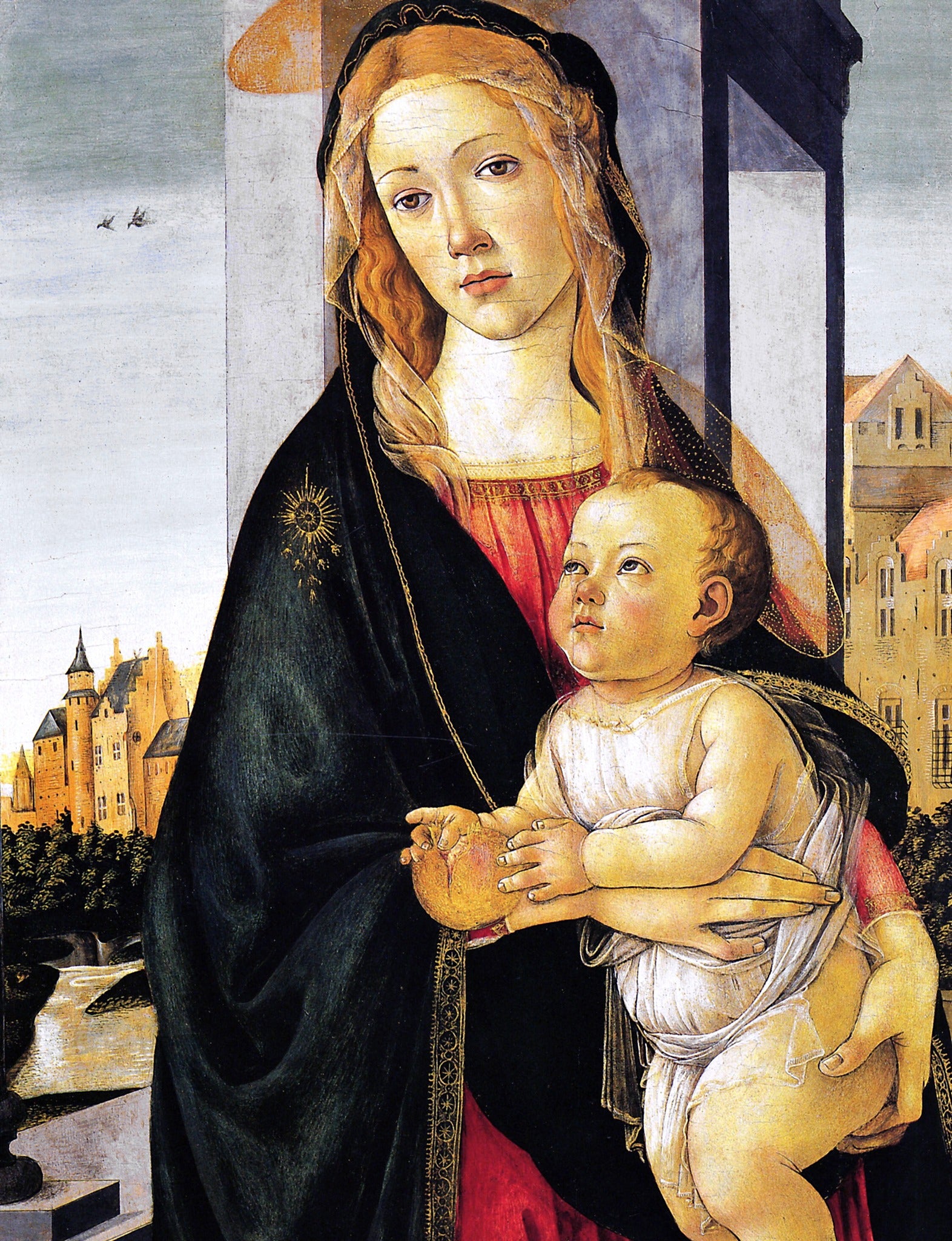 Madonna & Child Jesus – Botticelli, restored fine-art print