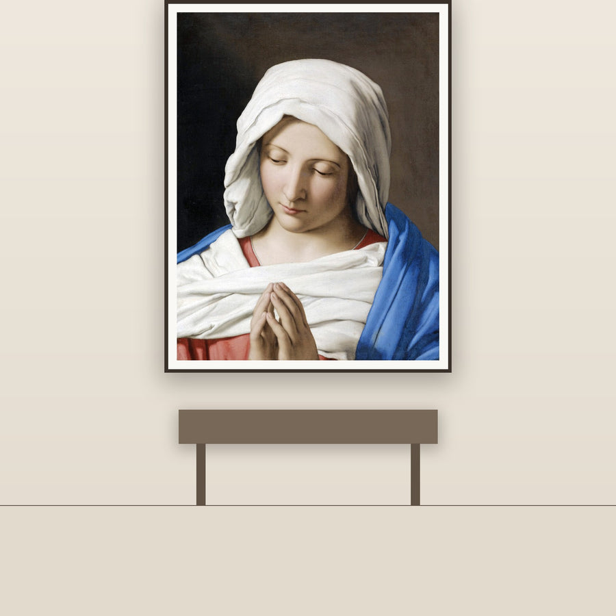 Madonna at Prayer IV – Sassoferrato, restored fine-art print