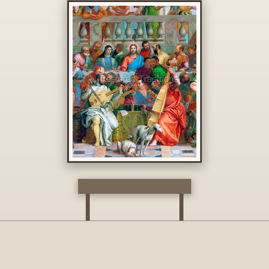 Marriage at Cana Detail – Veronese, restored fine-art print