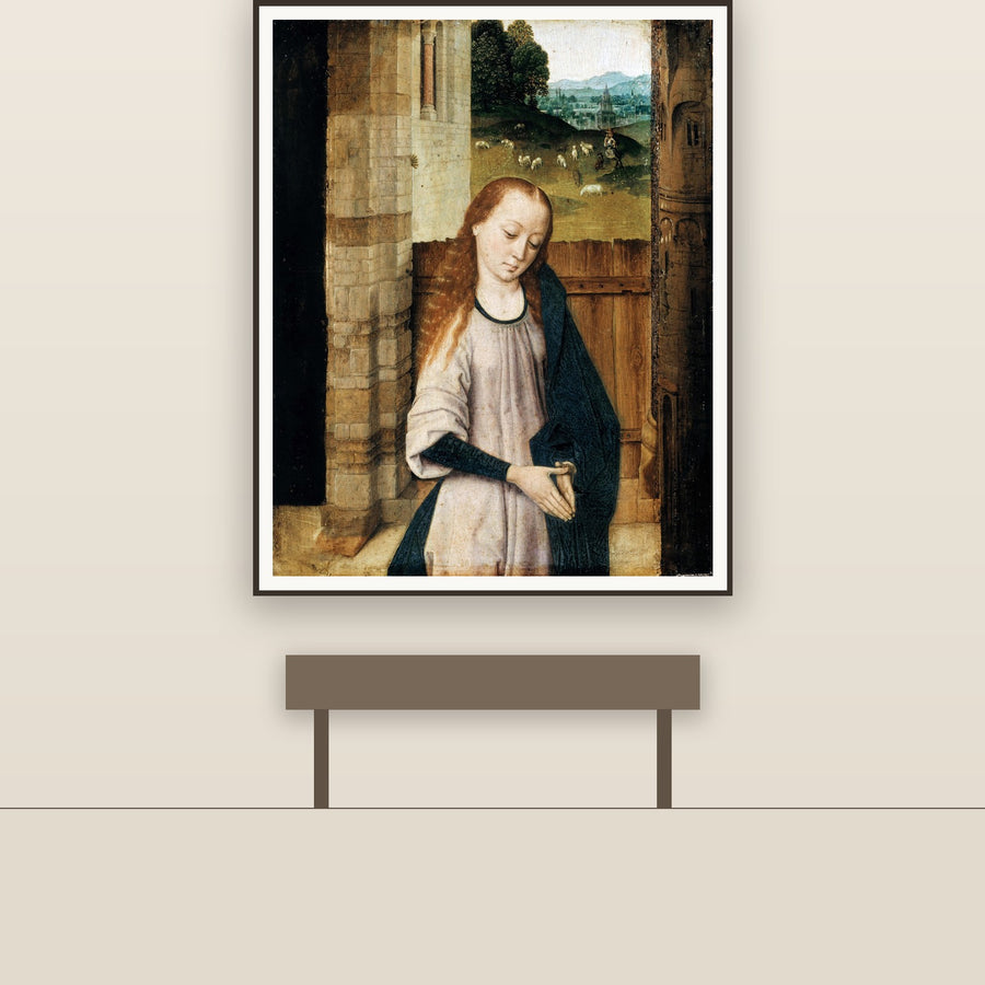 Mary in Adoration – Bouts, restored fine-art print