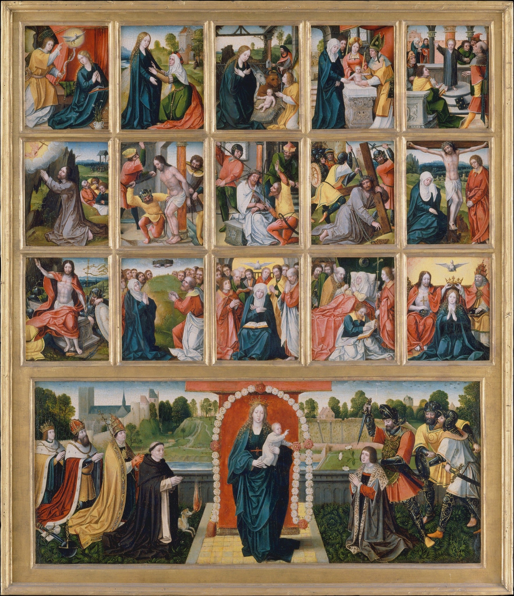 Mysteries of the Rosary, restored fine-art print