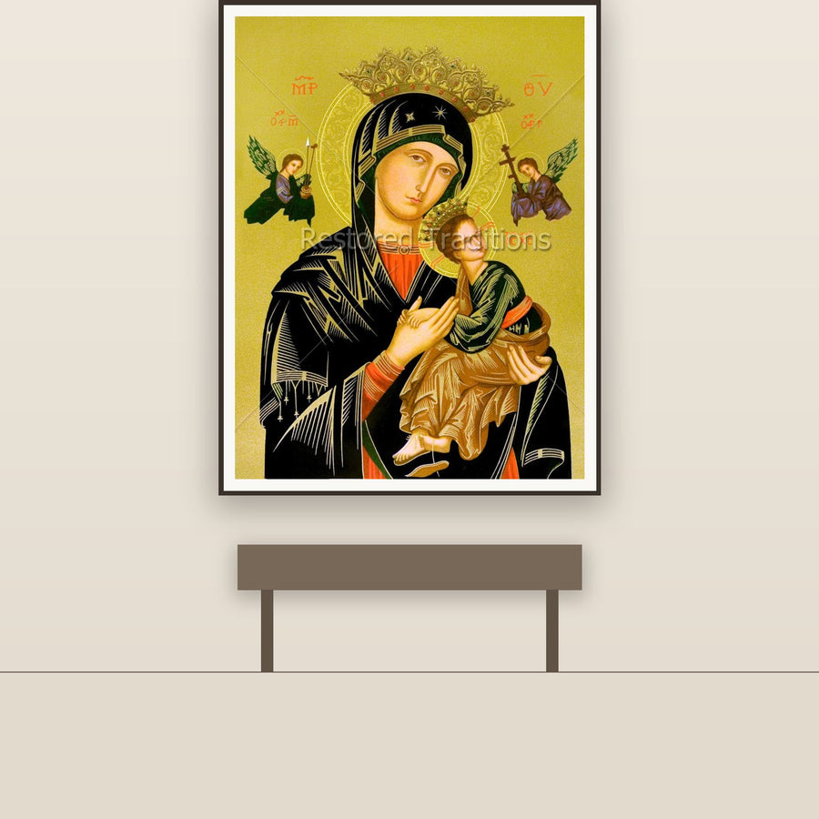 Our Lady of Perpetual Help, restored fine-art print