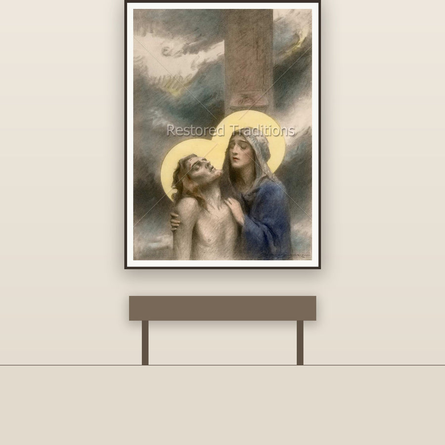 Pieta, It is Consummated – Chambers, restored fine-art print