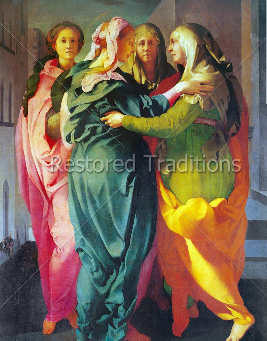 Visitation – Pontormo, restored fine-art print