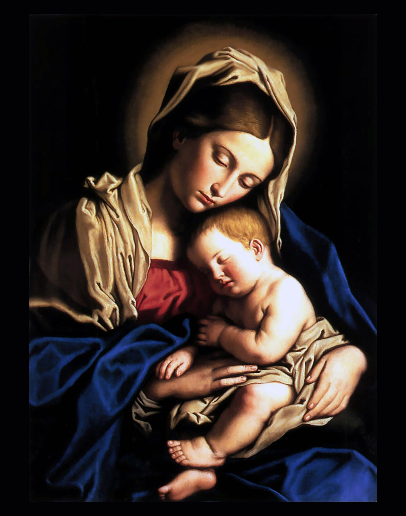 Madonna & Child – Sassoferrato — caption-free printable front