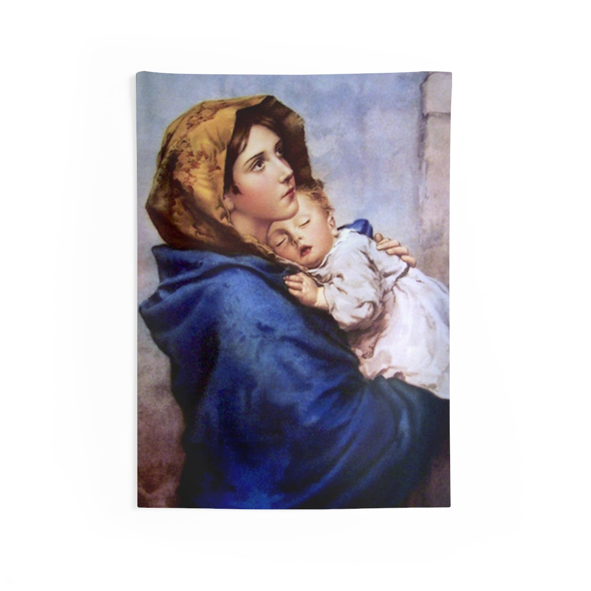 Madonna of the Streets wall tapestry mockup