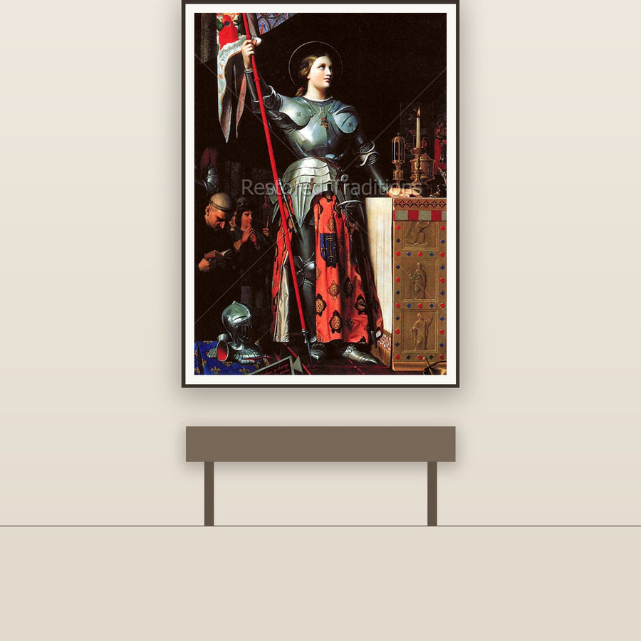 St. Joan of Arc – Ingres, restored fine-art print