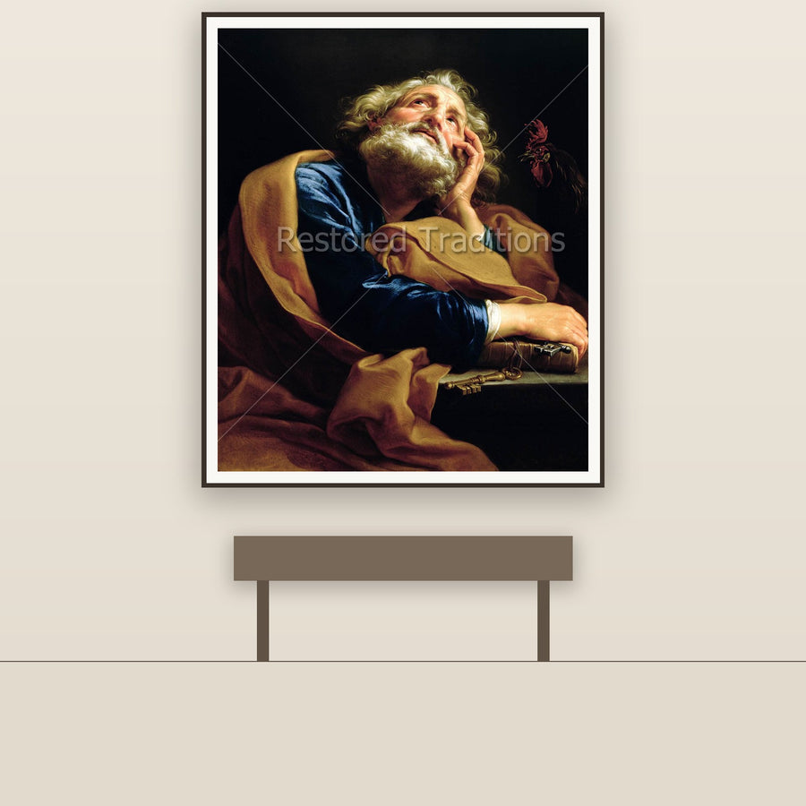 St. Peter – Batoni, restored fine-art print
