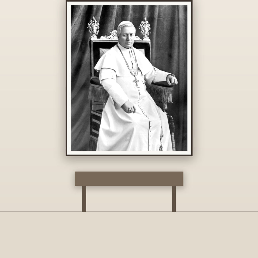 St. Pius X Portrait, restored fine-art print