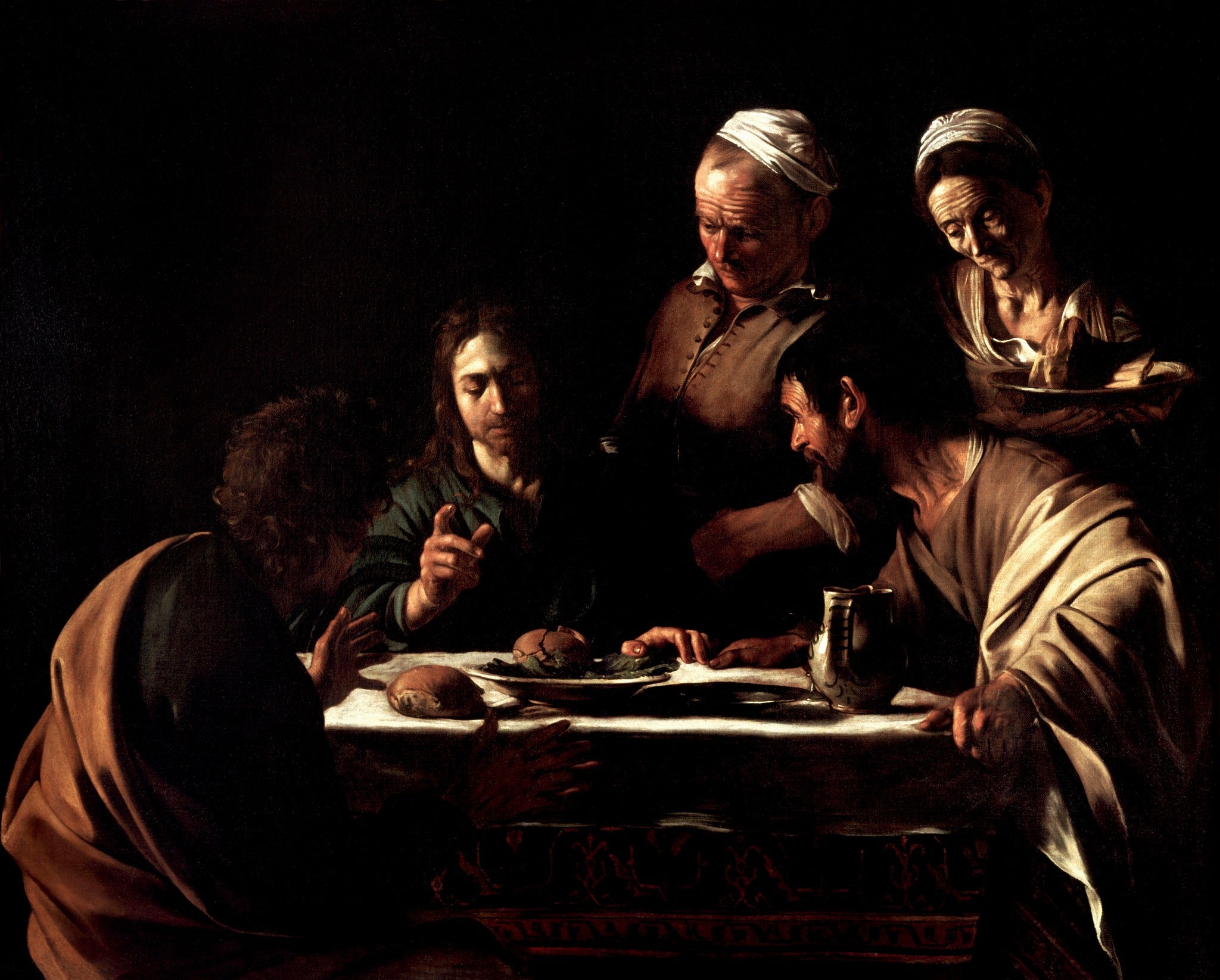 Supper at Emmaus, 1601 – Caravaggio, restored fine-art print