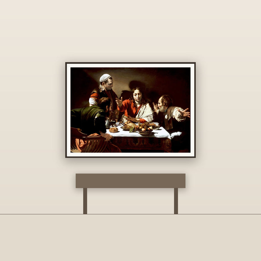 Supper at Emmaus – Caravaggio, restored fine-art print