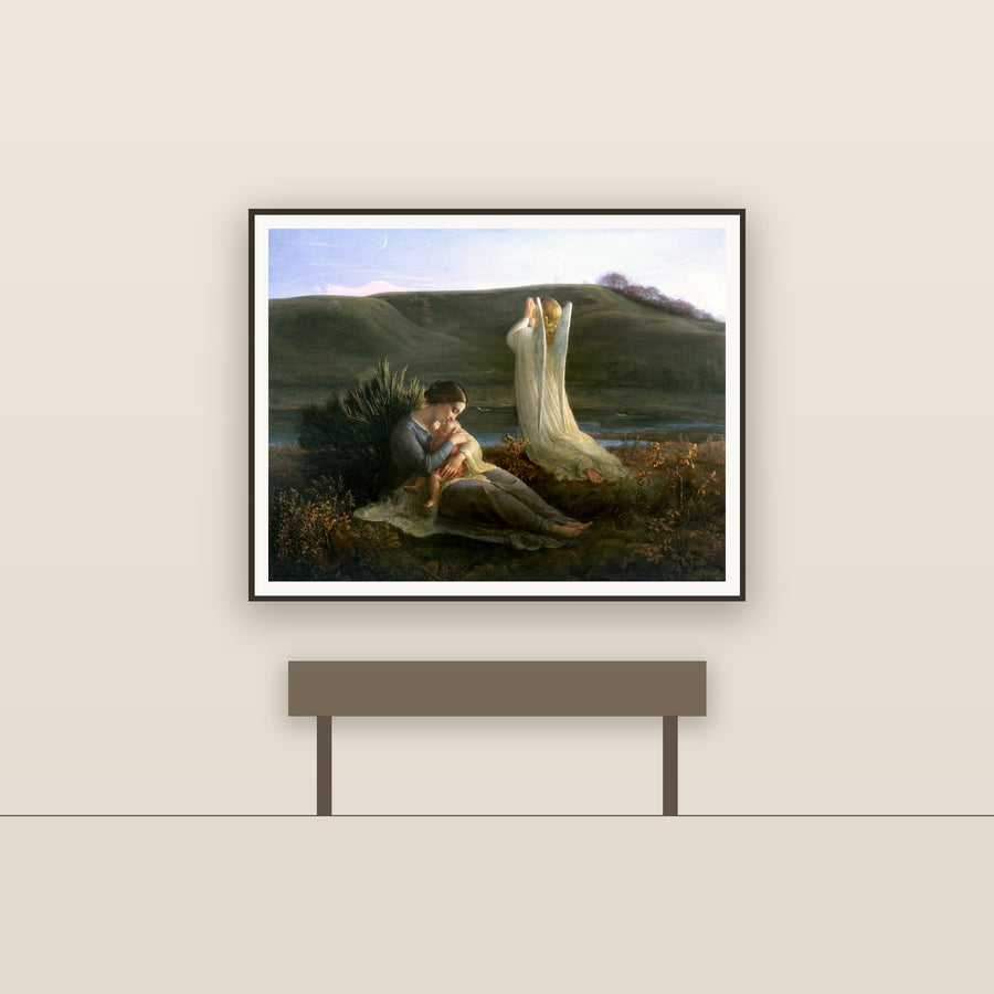 The Angel & the Mother – Janmot, restored fine-art print