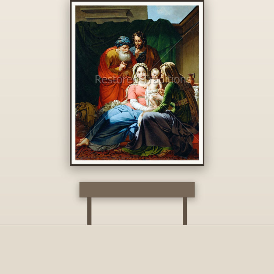 The Holy Family – Palinka, restored fine-art print
