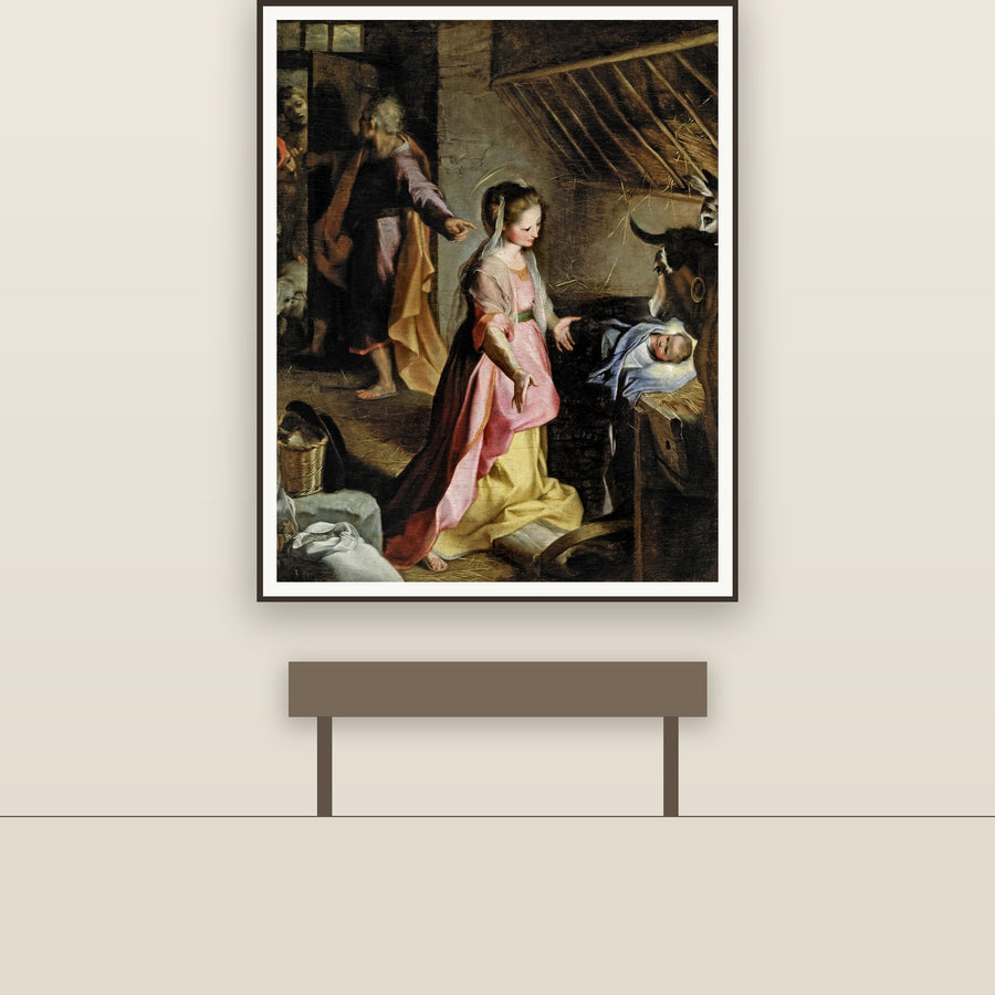 The Nativity – Barocci, restored fine-art print