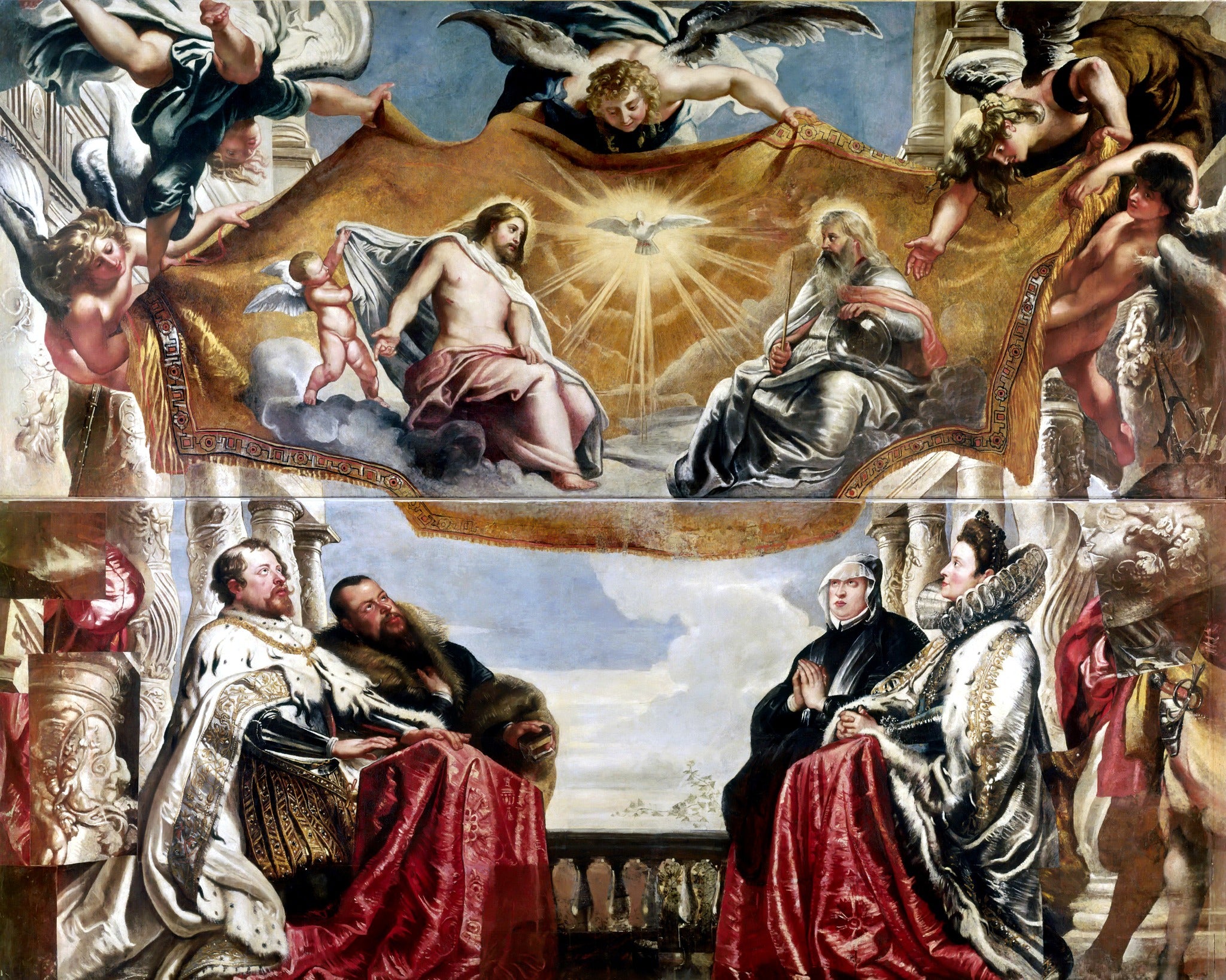The Trinity Adored – Rubens, restored fine-art print