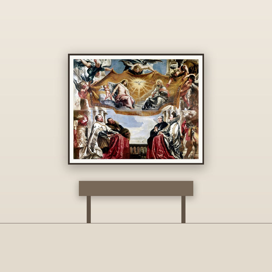 The Trinity Adored – Rubens, restored fine-art print
