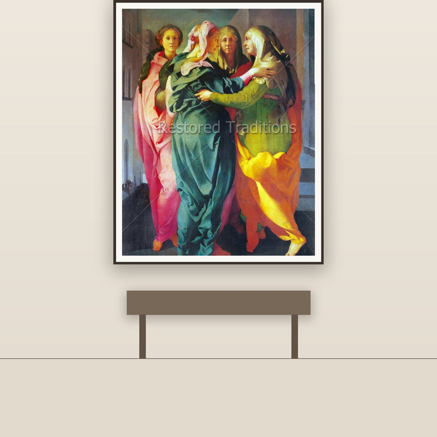 Visitation – Pontormo, restored fine-art print