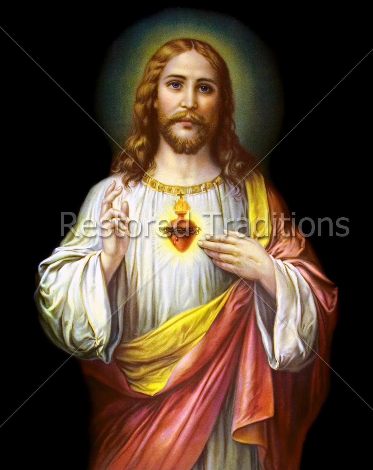 Sacred Heart – Zabateri, restored fine-art print